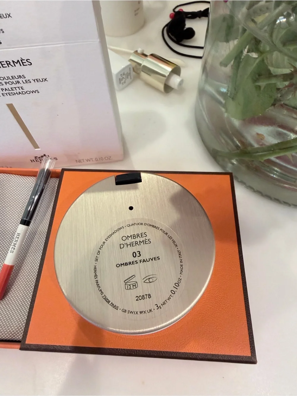 Hermes Ombres d' Eyeshadow Quartet - Coral & Neutral Palette